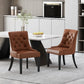 Cheney Contemporary Dining Chair Tufted Upholstery (Set of 2)