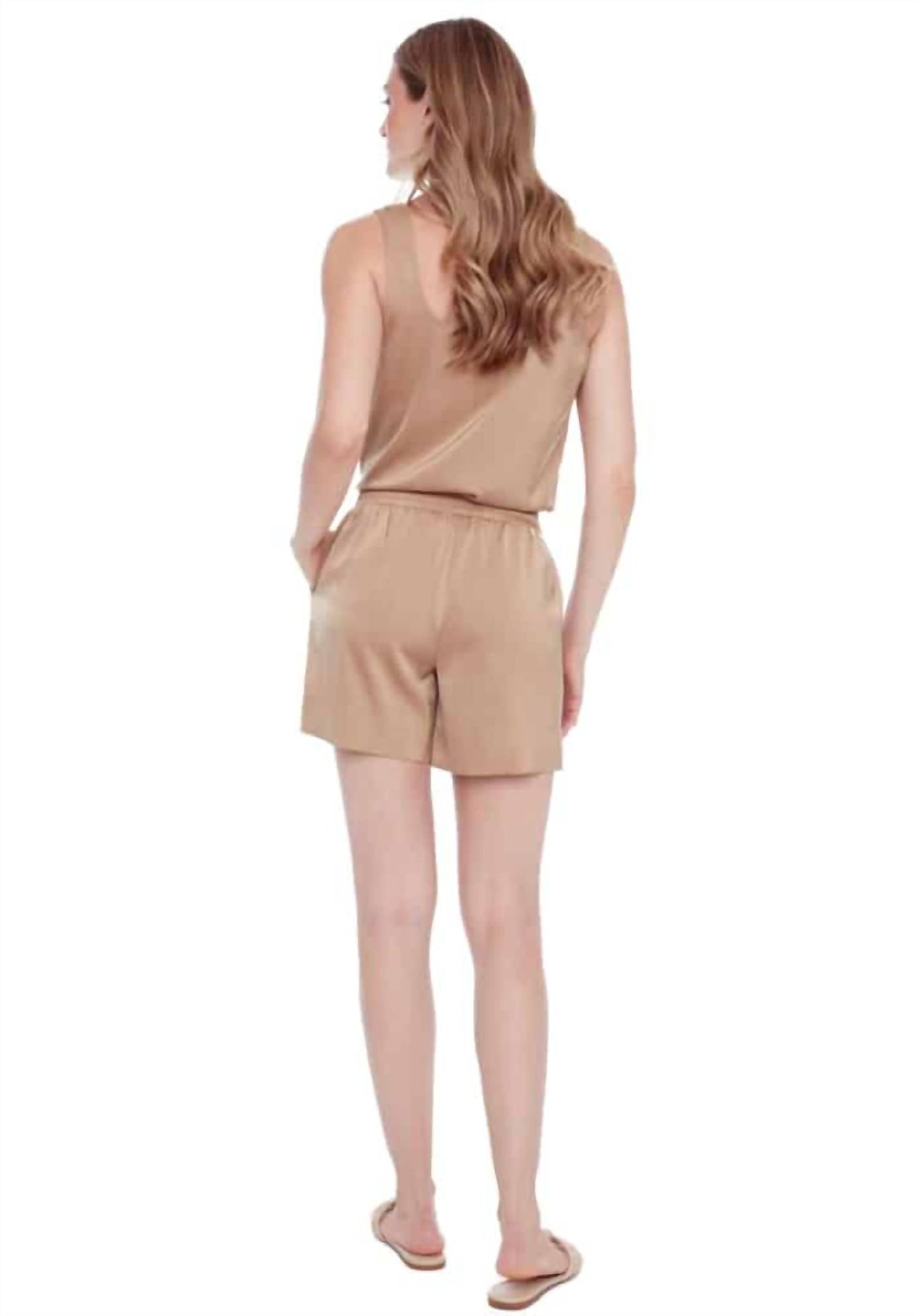 I Love Tyler Madison - Rose Solid Satin Lounge Shorts