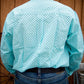 Cinch - Men's Long Sleeve Square Print Button Down