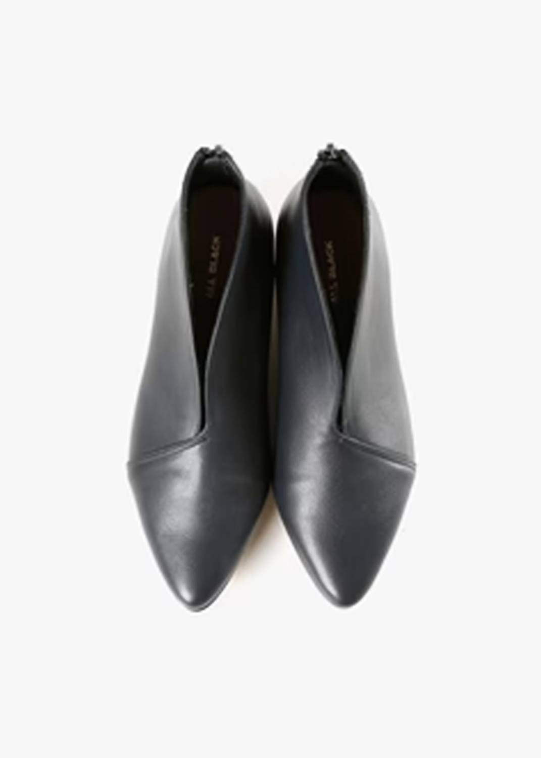 All Black - Women's Square Wedge Shootie