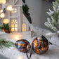 Christmas Ball Ornaments Set of 6 Glass Decorative Hanging Balls