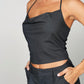 Falcon Park - Corina Cowl Neck Halter Top