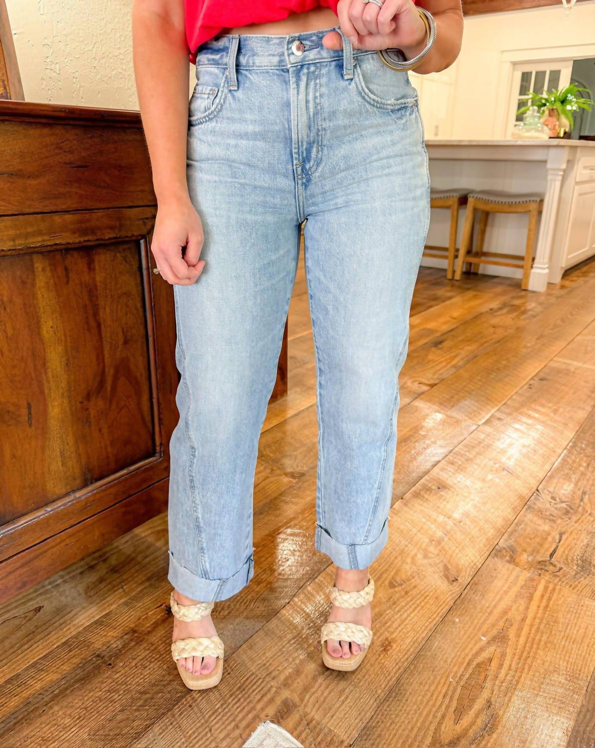 Pistola - Kacey Mid Rise Cuffed Boyfriend Jean