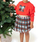 Angel Dear - Holiday Plaid Sweatshirt And Tutu Set