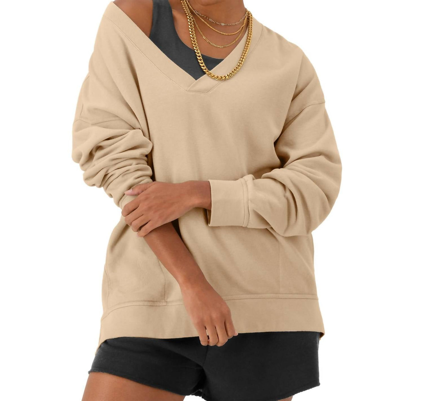 Champion - Oversized V-Neck Pullover