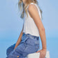 Charlie B - Chambray Stretch Cargo Pants