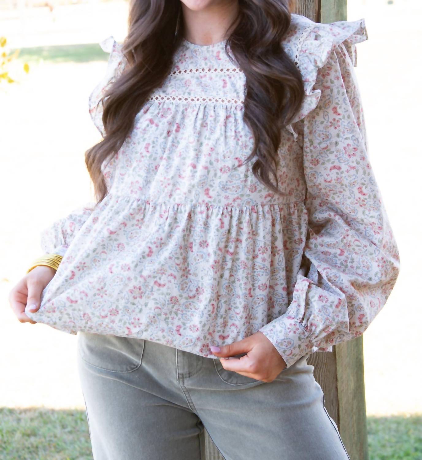 &Merci - Berries Floral Print Top