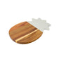 Creative Gifts International - Marble and Acacia Wood Pineapple Board