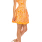 Adrianna Papell - Embroidered Lace Over Satin Dress
