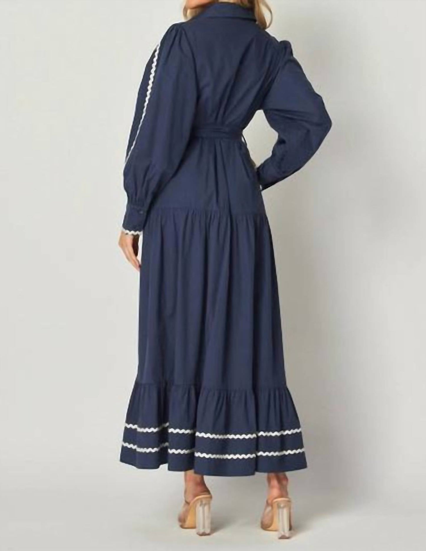 Big Hit Fashion - Wave Ribbon Maxi Dress