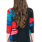 Clara Sunwoo - Red Paint Stroke Scoop Neck Tunic