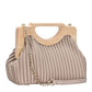 Coraline Wood frame Clutch