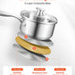 1.5 Qt Stainless Steel Saucepan with Steamer Basket