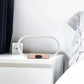 Oval Wireless Charging Touch Lamp with Digital Clock