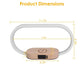 Oval Wireless Charging Touch Lamp with Digital Clock