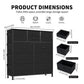 10 Drawer Dresser with Wood Top and Side Storage Hooks