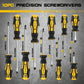 10 Piece Ergonomic Precision Screwdriver Set for Home Diy