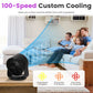 100 Speed Rechargeable Desk Fan with 120 Tilt 4000mah