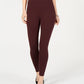 Alfani Women's Petite Comfort-Waist Leggings Wine Size Large