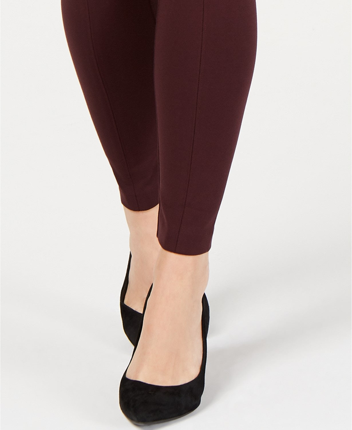 Alfani Women's Petite Comfort-Waist Leggings Wine Size Large