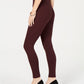 Alfani Women's Petite Comfort-Waist Leggings Wine Size Large