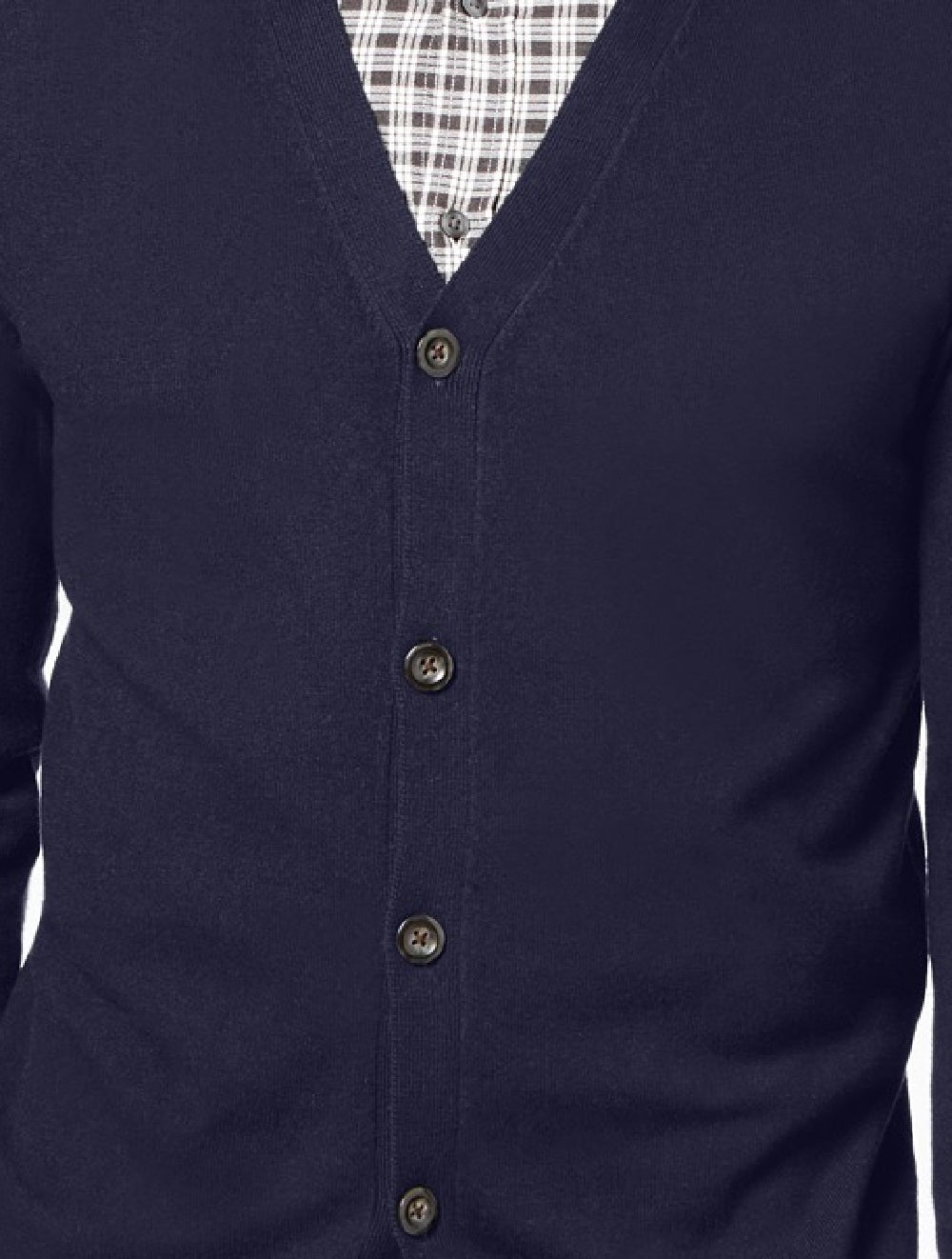 Club Room Men's Knit V-Neck Cardigan Navy Size 3 Extra Large