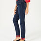 Charter Club Women's Plaid-Cuff Skinny Jeans Skyfall Wash Size 10"