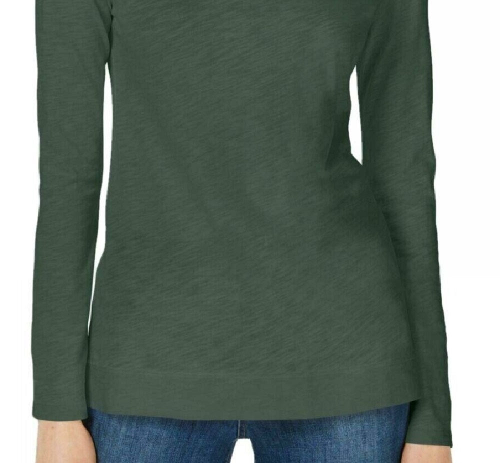 Maison Jules Women's High-Low T-Shirt Pale Sage Size 2 Extra Large
