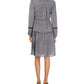 Style & Co Women's Printed Split-Neck A-Line Dress Black Size Small