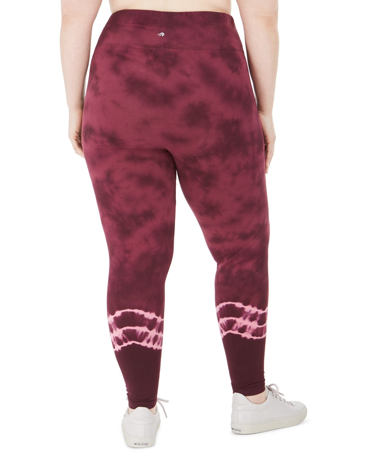 Ideology Women's Plus Size Tie Dyed Leggings Red Passion Size Extra Large
