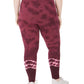 Ideology Women's Plus Size Tie Dyed Leggings Red Size 3 Extra Large