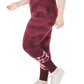 Ideology Women's Plus Size Tie Dyed Leggings Red Size 3 Extra Large