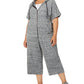 Ideology Women's Plus Cropped Hoodie Grey Size XX-Large