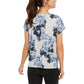 Ideology Women's Printed Yoga T-Shirt Grey Size Small