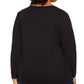 Karen Scott Women's Cotton Holiday Black Top Size Small