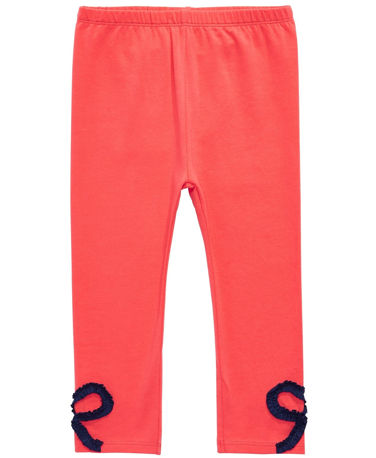 First Impressions Baby Girls Bow Trim Leggings Coral Size 3-6 Months