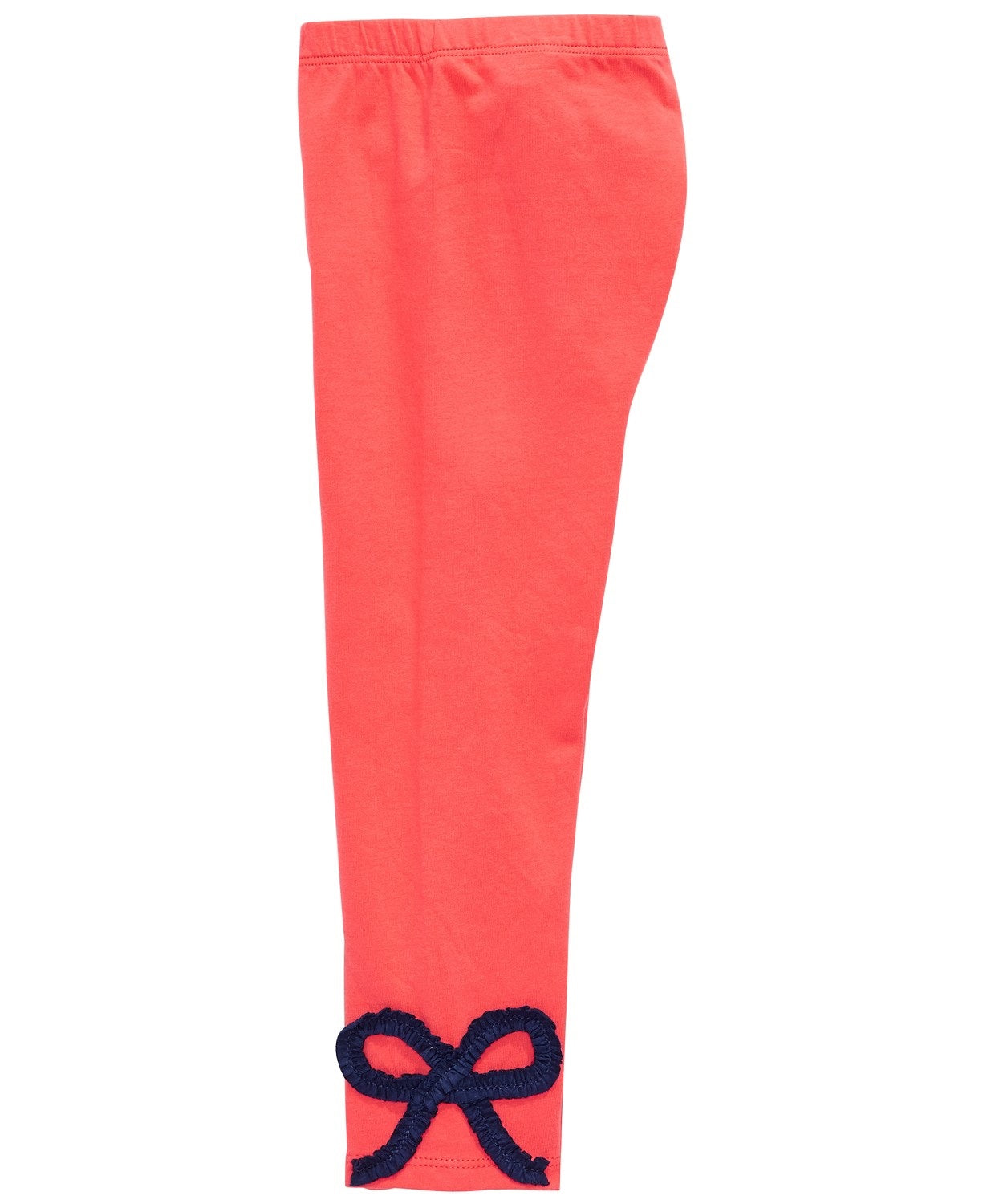 First Impressions Baby Girls Bow Trim Leggings Coral Size 3-6 Months