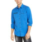 INC International Concepts Men's Lyocell Shirt Blue Bright Size Extra Small