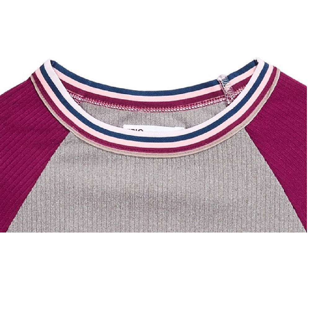 Epic Threads Big Girls Colorblocked Top Grey Size Large