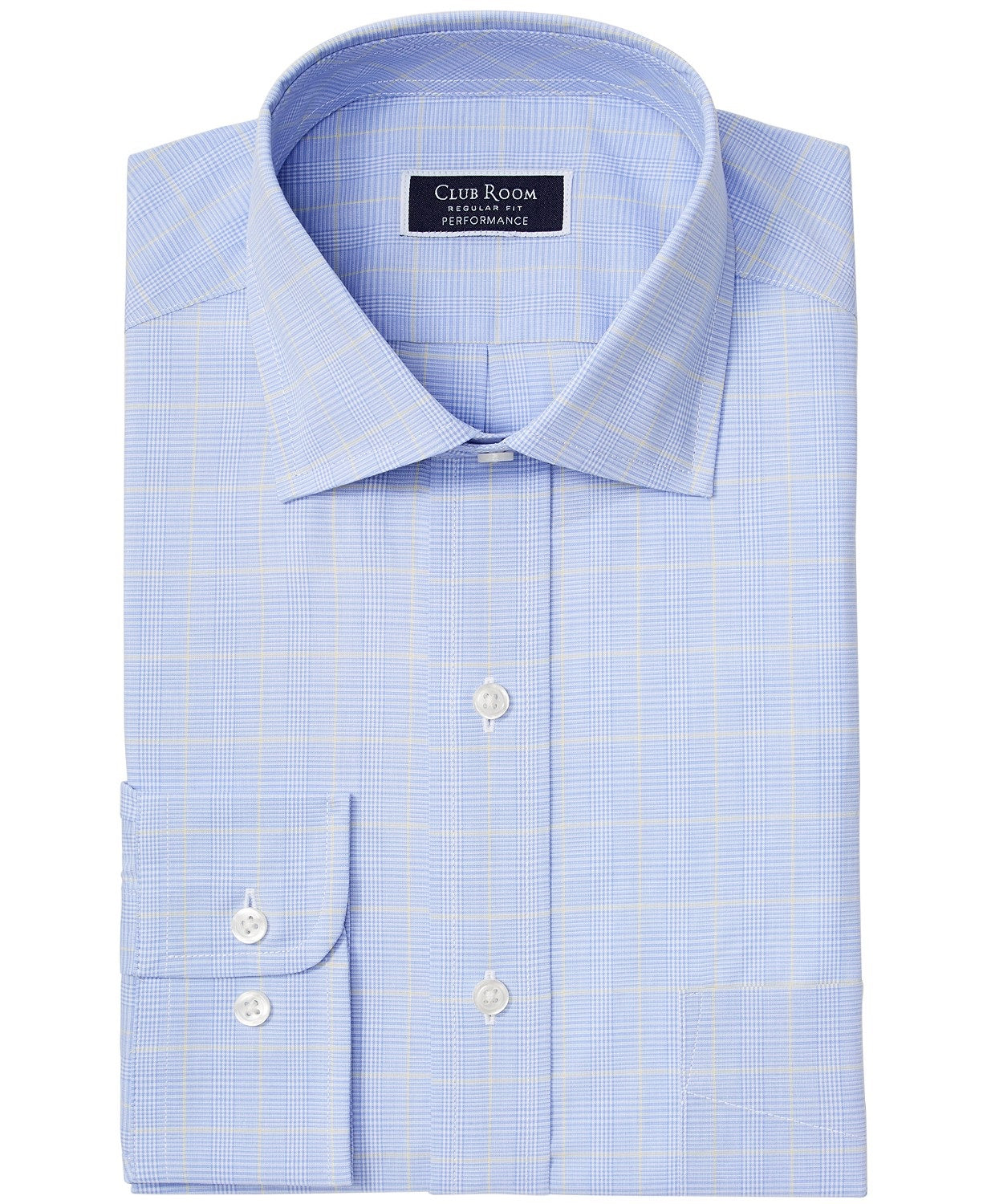club-room-mens-regular-fit-stretch-small-glen-plaid-dress-shirt-blue-size-17x34x35
