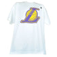 NBA Los Angeles Lakers White Mens Adults Short Sleeve Crew Neck Tshirt Tee
