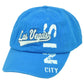 Las Vegas Nevada Sin City Blue Hat Cap Arch Relaxed NV State Vert Adjustable