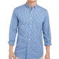 Club Room Men's Micro-Check Shirt Blue Size Small