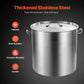 100qt Stainless Steel Stockpot with Strainer Basket