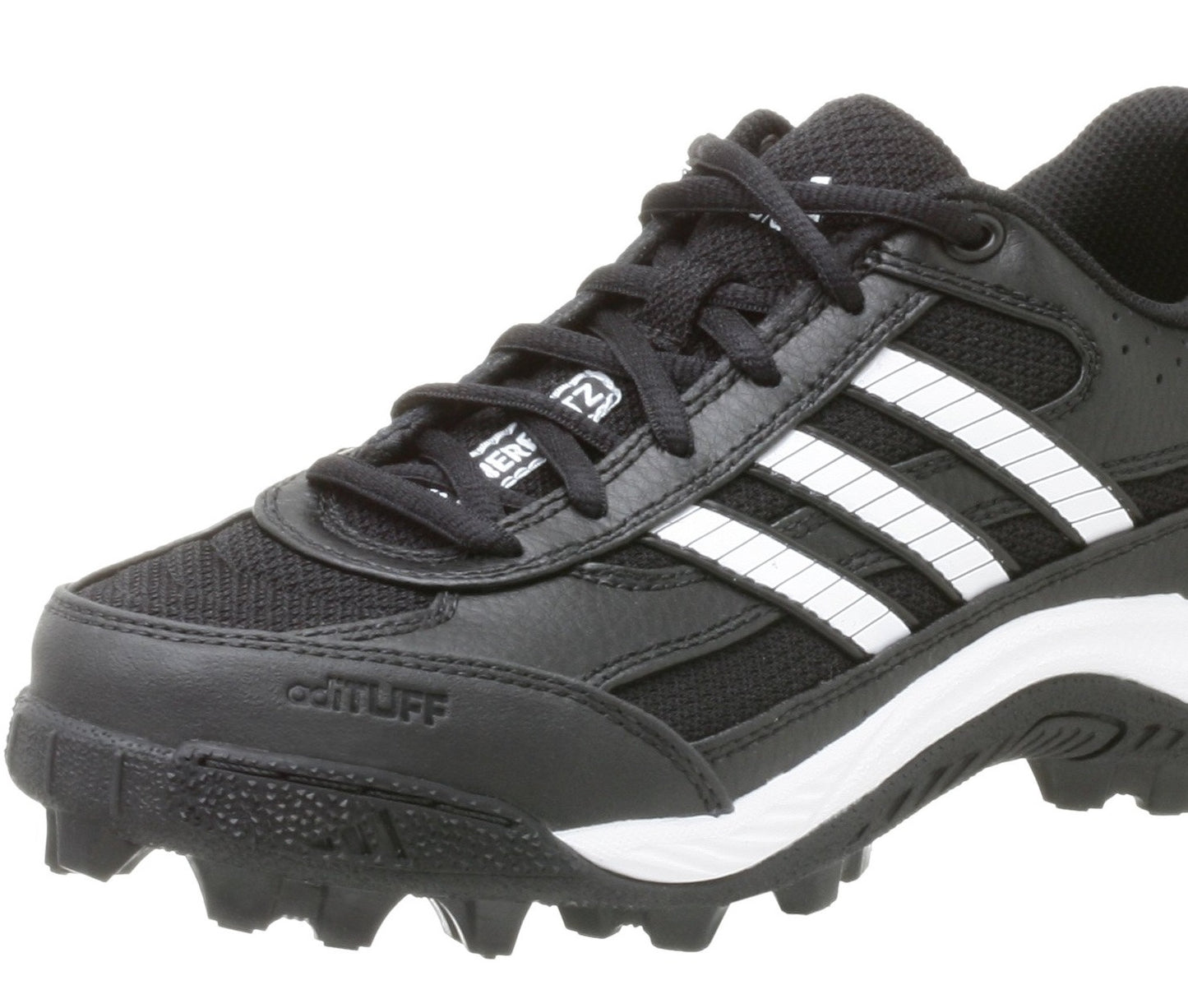 adidas Boy's Corner Blitz 7 J Low Football Shoes Black/White Size 4.5 Big Kid US