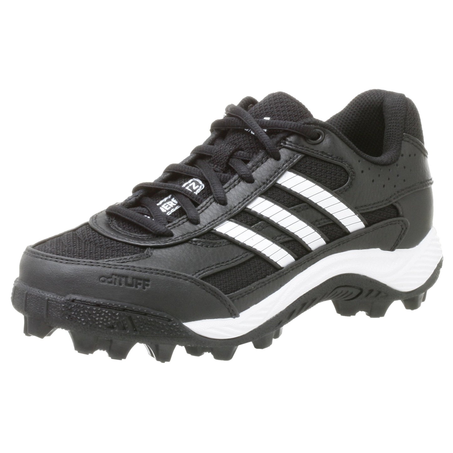 adidas Boy's Corner Blitz 7 J Low Football Shoes Black/White Size 4.5 Big Kid US