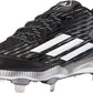 adidas Men's PowerAlley 3 Baseball Shoes Black/White Size 14 D Medium US