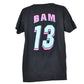 Bam Adebayo # 13 South Beach Colors Womens Ladies Tshirt Tee Miami Basketball