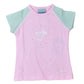 NBA Miami Heat Logo Basketball Pink Gray Crew Neck Tshirt Tee Kids Girls