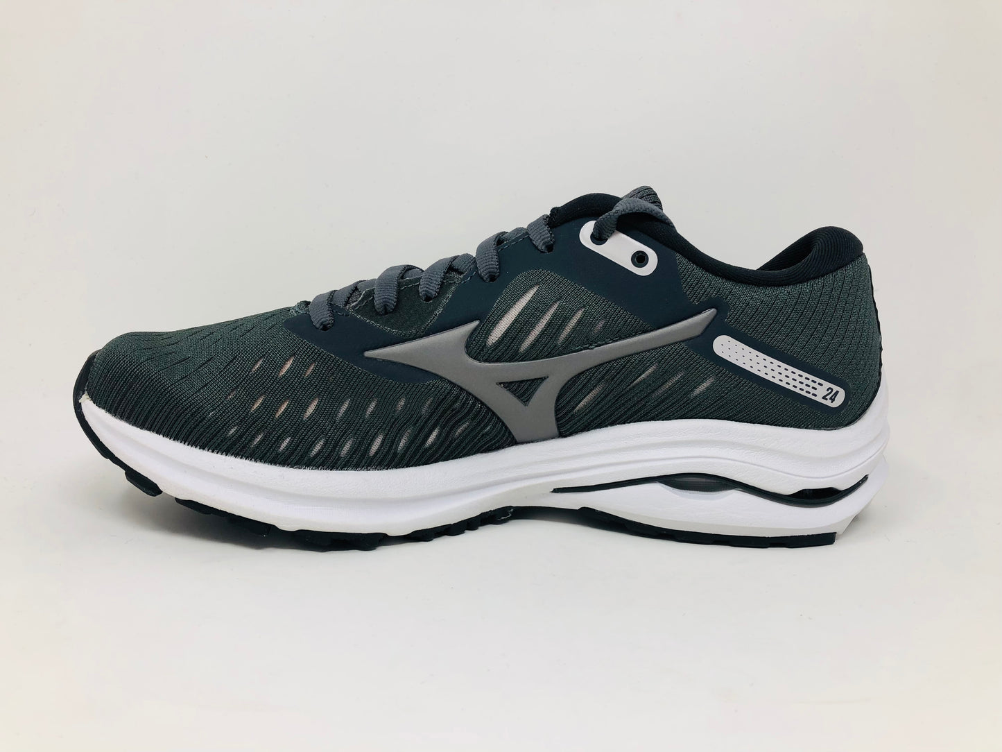 Mizuno Women's Wave Rider 24 Running Shoes Castlerock/Phantom Size 12 B(M) Us